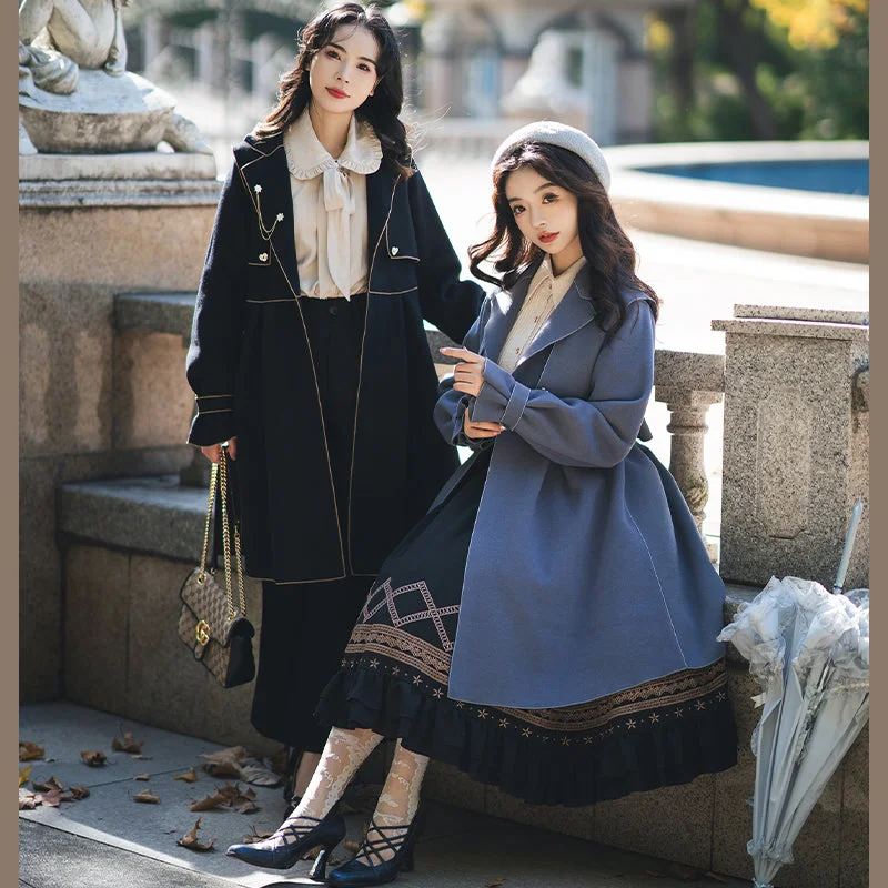Yuansu~To Early Winter~Multicolors Lolita Winter Overcoat