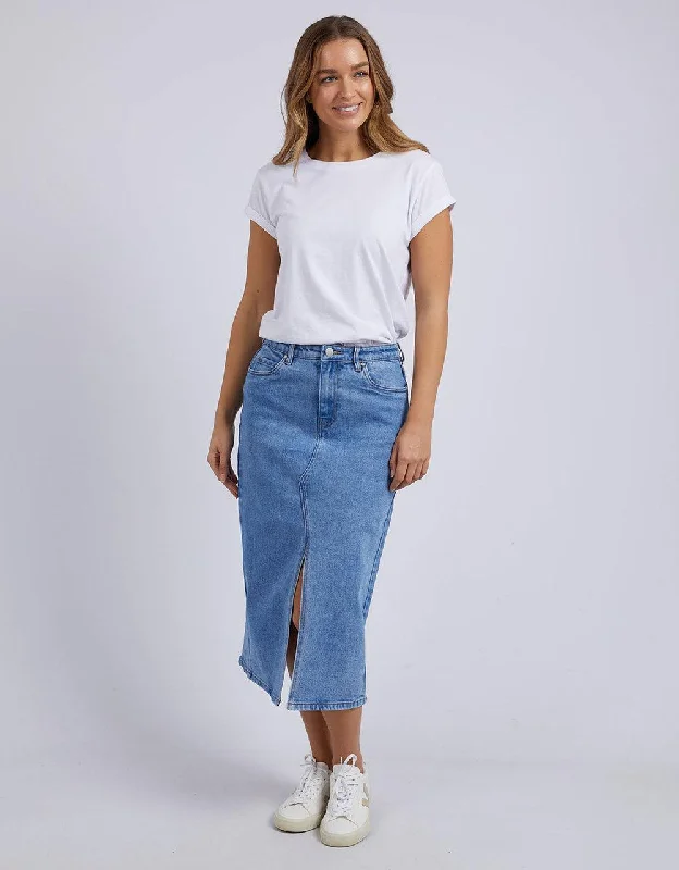Foxwood Scout Midi Skirt Mid Blue