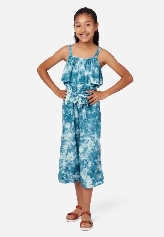 Tie-Dye Ruffle Jumpsuit