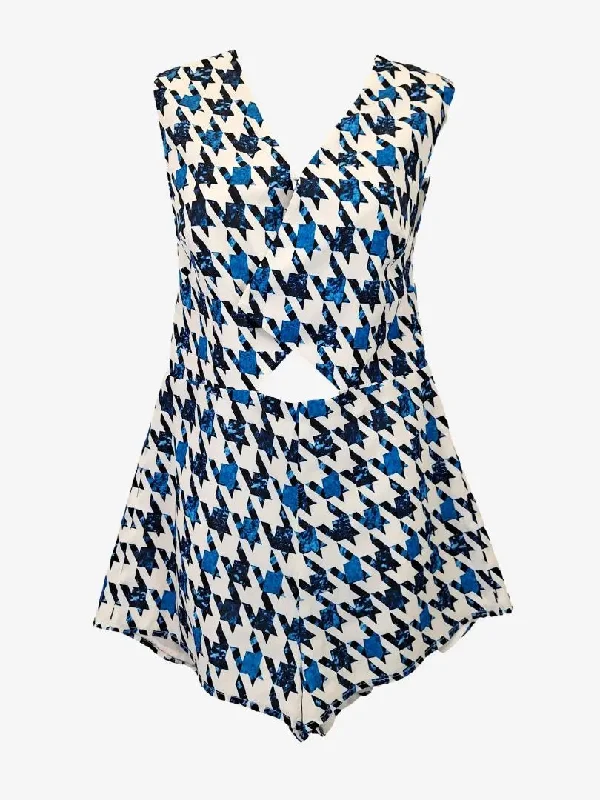 Finders Keepers Checkmate Tailored Playsuit Size S
