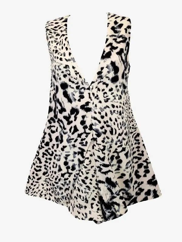 Keepsake Structured Animal Cocktail Playsuit Size XS