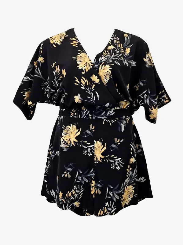 Witchery Graceful V Neck Playsuit Size 12