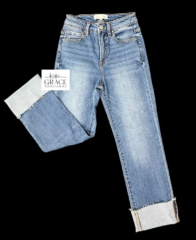 "Jesse" Straight Leg Jeans with Tummy Control